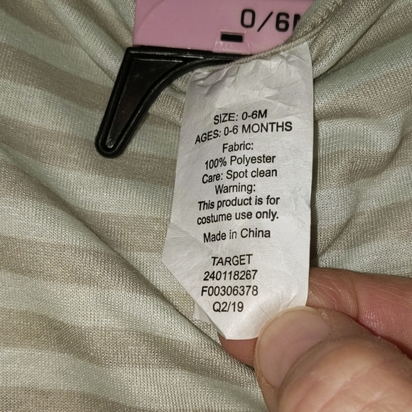 NWT infant 3-piece giraffe costume - Picture 6 of 9